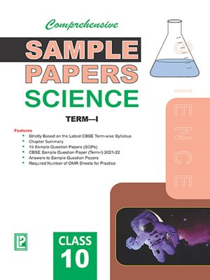cover image of Comprehensive Sample Papers  Science X (Term-I)